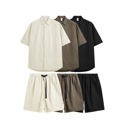 Camisa Estilo Japonés con Textura Jacquard Rombos y Cuadros - Image 3