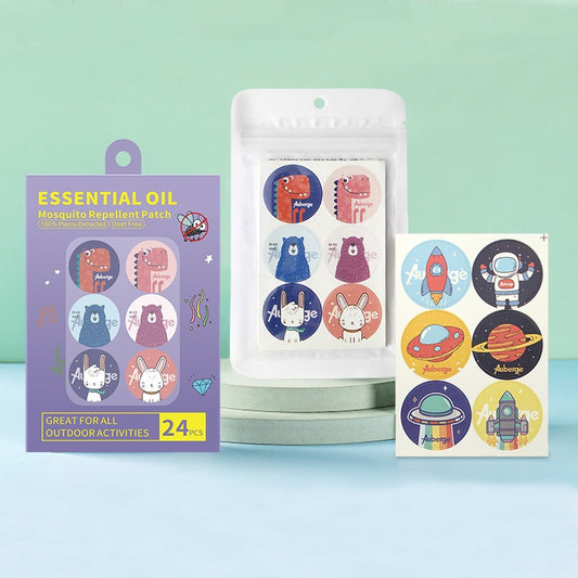 Stickers Infantiles Orgánicos de Tela No Tejida con Diseños Divertidos