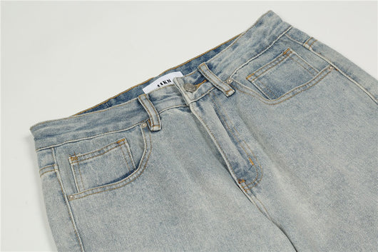 Jeans Hombre Lavado Claro Corte Recto Oversize - Image 16