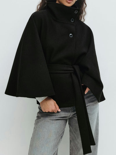 Abrigo Gabardina Cuello Alto Mujer - Diseño Minimalista - Image 10