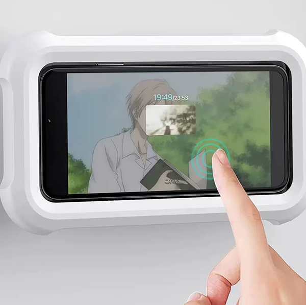 Soporte Impermeable para Celular en Baño - Montaje en Pared