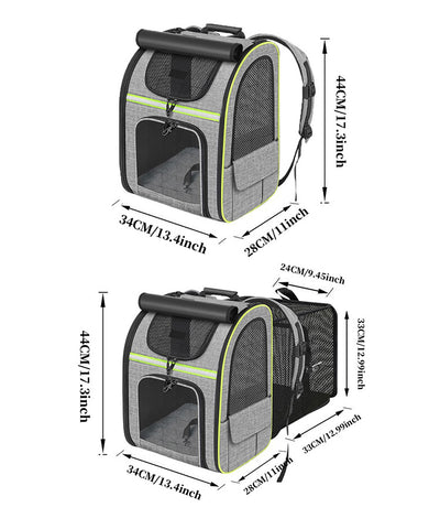 Mochila Transportadora para Gatos con Bolsa Extensible - Image 21
