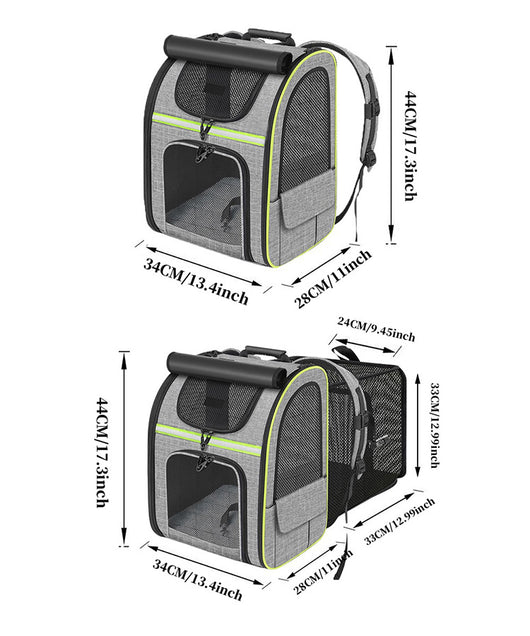 Mochila Transportadora para Gatos con Bolsa Extensible - Image 21