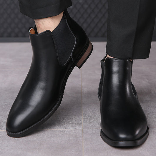 Botas Chelsea de Cuero para Hombre - Estilo Ejecutivo Puntiagudo - Image 9