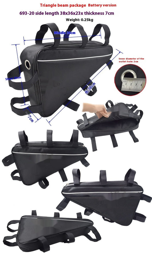 Bolsa Pannier para Batería de Bicicleta Eléctrica de Montaña - Image 11