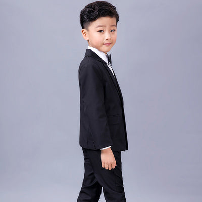 Traje Formal Elegante para Niños - Conjunto Negro Completo para Bodas y Eventos - Image 8