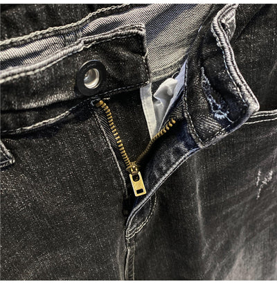 Pantalones Lápiz Estilo Coreano con Estampado de Bolsillo para Hombre - Image 5