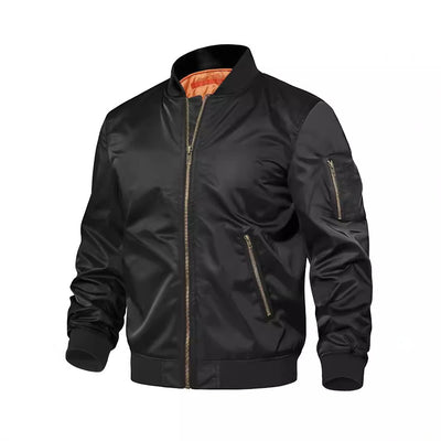 Chaqueta Piloto Deportiva para Hombre - Estilo Baseball con Cierre - Image 2