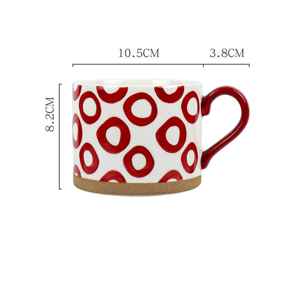 Taza de Cerámica Artesanal Pintada a Mano - Diseño Personalidad Creativa