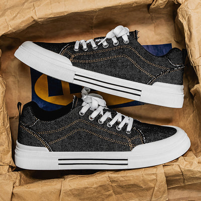 Tenis Casuales Denim Talla Grande Estilo Coreano para Hombre - Image 3