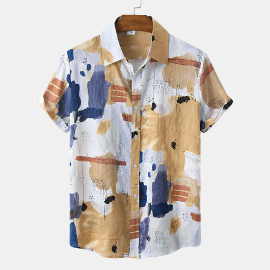 Camisa Cardigan Hawaiana de Algodón y Lino para Hombre - Image 6