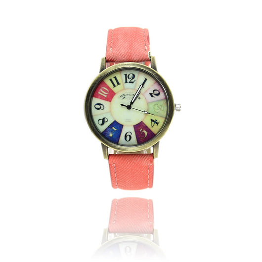 Reloj Denim Vintage Americano con Diseño Graffiti Harajuku - Image 19