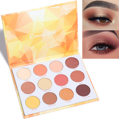 Paleta de Sombras Mate y Metallic Glitter 12 Colores - Image 4