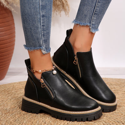Botas de Tacón Alto Redondo para Otoño e Invierno - Image 14