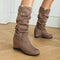 Botas Plataforma de Ante para Mujer - Estilo Alto y Versátil