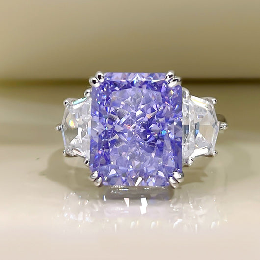 Anillo de Diamante Talla Hielo de Alto Carbono para Mujer - Image 4
