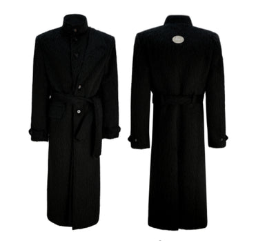 Abrigo Trench de Alpaca y Lana Sintética - Elegancia Minimalista - Image 22