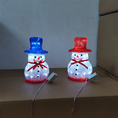 Decoración Navideña de Muñeco de Nieve en Acrílico y Resina Epoxi para Ventanas - Image 14