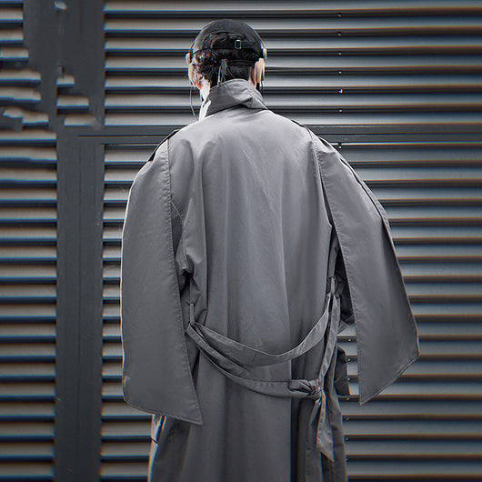 Abrigo Trench Casual con Múltiples Bolsillos para Hombre - Image 11