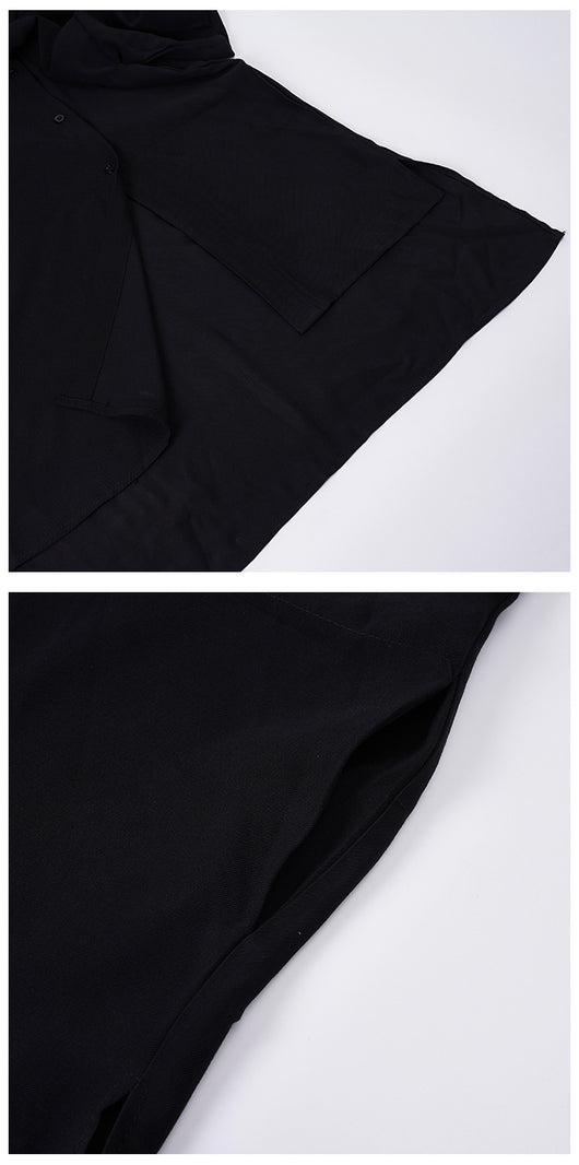 Camisa Suelta de Cuello Mao para Hombre - Image 10