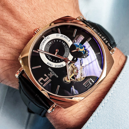 Reloj Automático Cuadrado para Hombre - Diseño Casual Resistente - Image 7
