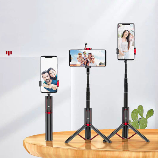 Trípode Profesional para Transmisiones en Vivo con Control Remoto Bluetooth Integrado - Image 13