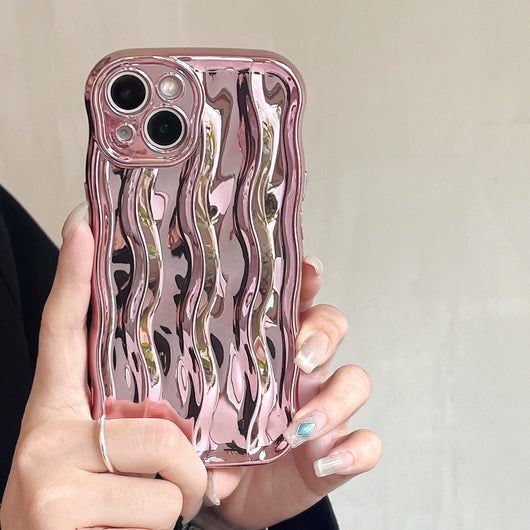 Funda para Teléfono con Efecto Ondas de Agua - Colores Sólidos - Image 5