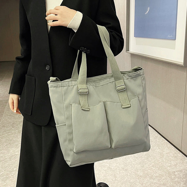 Bolsa de Lona Grande para Mujer - Capacidad Amplia