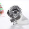 Broche Girasol de Aleación con Cristales Brillantes