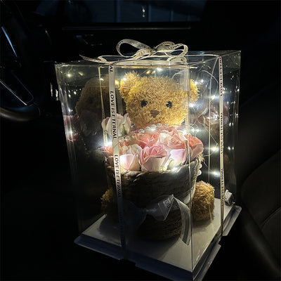 Osito Peluche Viral con Canasta de Rosas - Regalo Perfecto para Mamá - Image 18