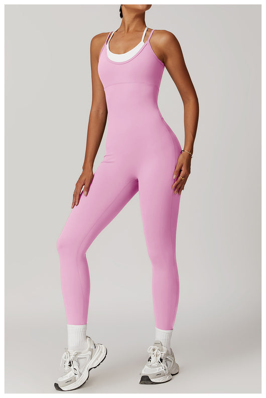 Jumpsuit Deportivo Bicolor con Tirantes Ajustables - Image 10