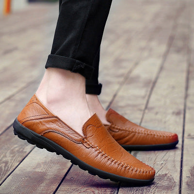 Zapatos Casuales de Cuero para Hombre Talla Grande - Mocasines Cómodos - Image 7