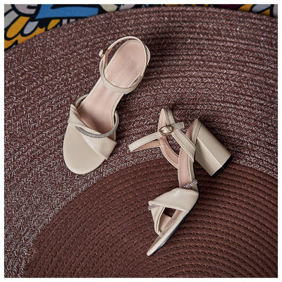 Sandalias con Tacón Robusto para Mujer - Comodidad y Estilo en Talles Pequeños - Image 22