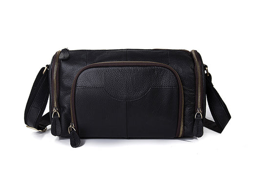 Bolsa Mensajero de Cuero Retro Estilo Almohada - Bandolera de Cuero Genuino - Image 5