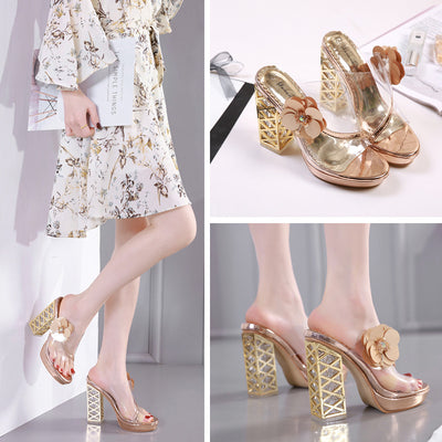 Sandalias de Tacón Alto Grueso para Mujer - Diseño Elegante Importado - Image 4