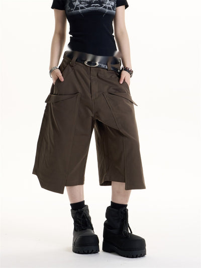 Pantalones Cargo Anchos Estilo Retro Americano para Mujer - Image 7
