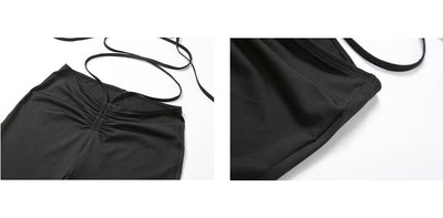 Pantalón Casual de Cintura Alta con Cordones y Ajuste Slim - Image 17