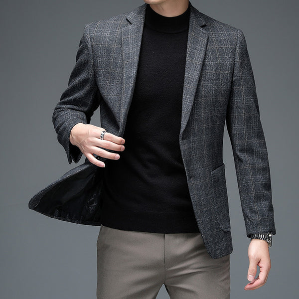 Blazer Cuadros Hombre Elegante para Negocios