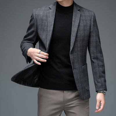 Blazer Cuadros Hombre Elegante para Negocios - Image 2