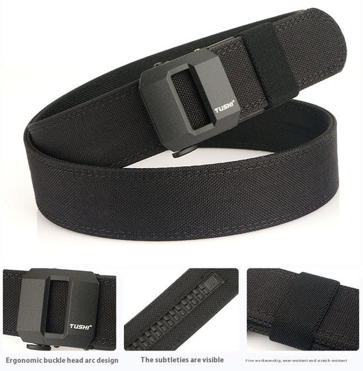Cinturón Táctico de Entrenamiento con Hebilla Automática de Doble Capa - Image 11