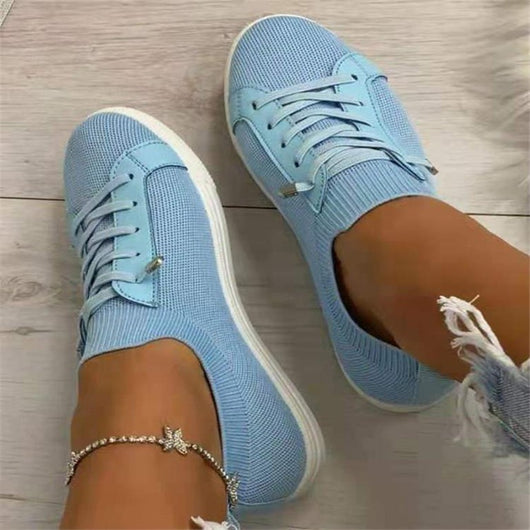 Zapatos Deportivos Tejidos Transpirables con Cordones - Image 7