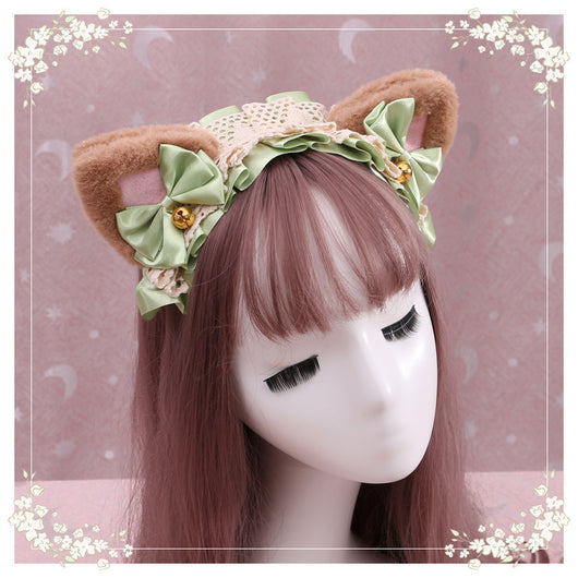 Diadema Lolita Gatita de Peluche con Encaje - Accesorio Anime Japonés - Image 68