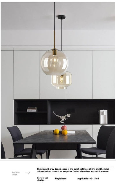 Lámpara Vintage de Cristal para Restaurante y Dormitorio - Image 20