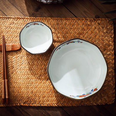 Cuenco Cerámico Octagonal Japonés para Mesa - Image 3