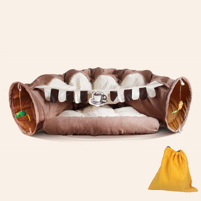 Túnel y Cama para Gatos Cuatro Estaciones - Image 17