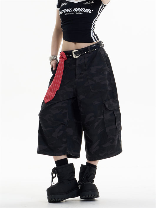 Pantalones Cortos de Trabajo Camuflaje con Múltiples Bolsillos - Image 16