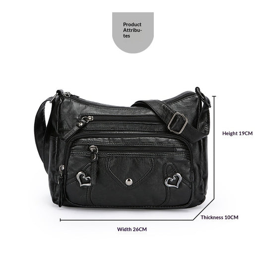 Bolso Bandolera de Lujo Versátil con Diseño Multicapas Espacioso - Image 26