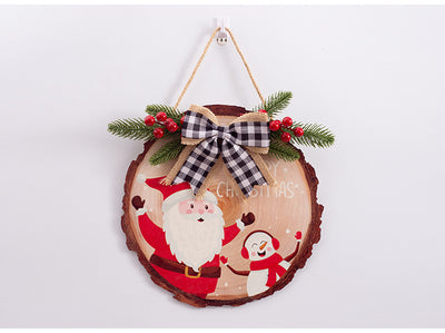 Adornos Navideños de Madera Rústicos con Etiqueta Colgante - Image 11