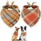 Pañuelo Clásico a Cuadros para Perro con Borlas - Accesorio Elegante para Otoño