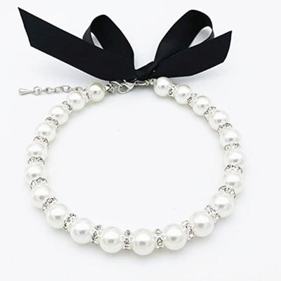 Collar de Perlas y Diamantes para Perros Pequeños - Accesorios Bling con Cristales - Image 11